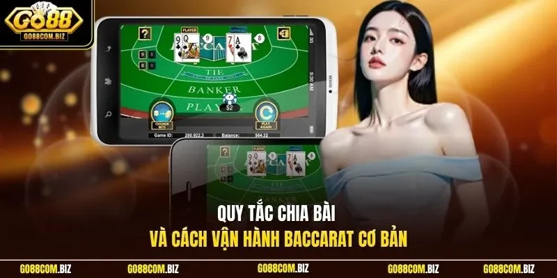 Quy tắc chia bài và cách vận hành baccarat cơ bản